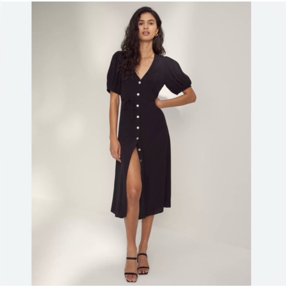 Aritzia Wilfred - Libretto Midi Dress - Black - Size Small